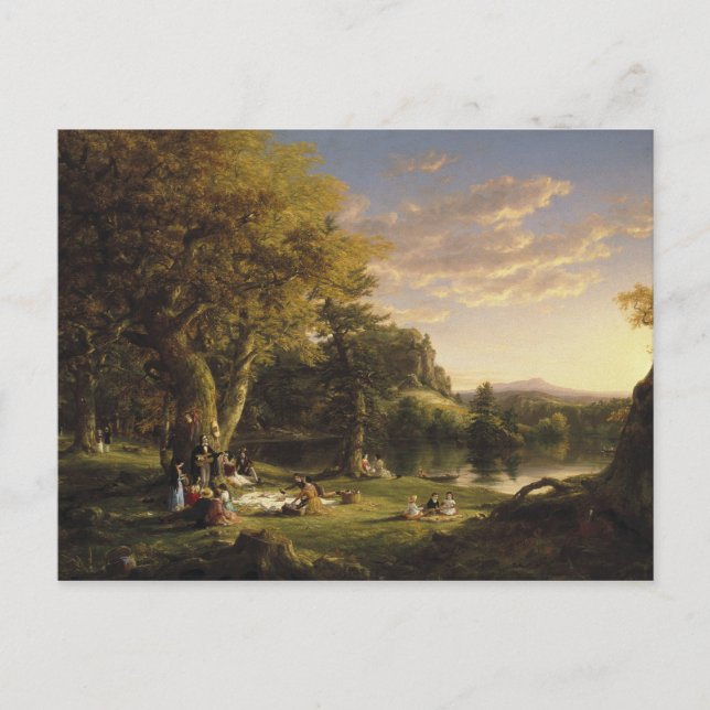Carte Postale Thomas Cole - Le Pic-Nic (Devant)