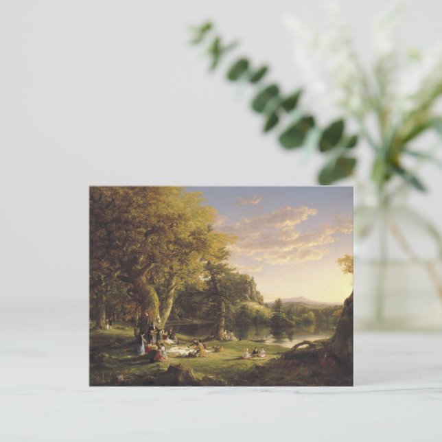 Carte Postale Thomas Cole Le Pic-Nic (Debout devant)