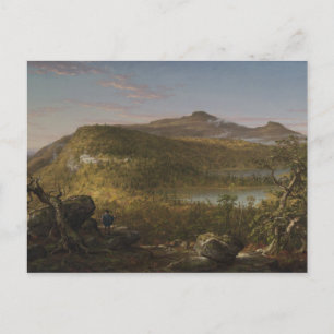 Carte Postale Thomas Cole - Vue sur les deux lacs et la montagne