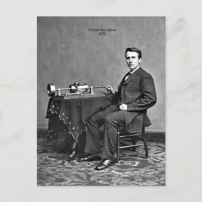 Carte Postale Thomas Edison (Devant)