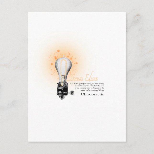 Carte Postale Thomas Edison Tee (Devant)