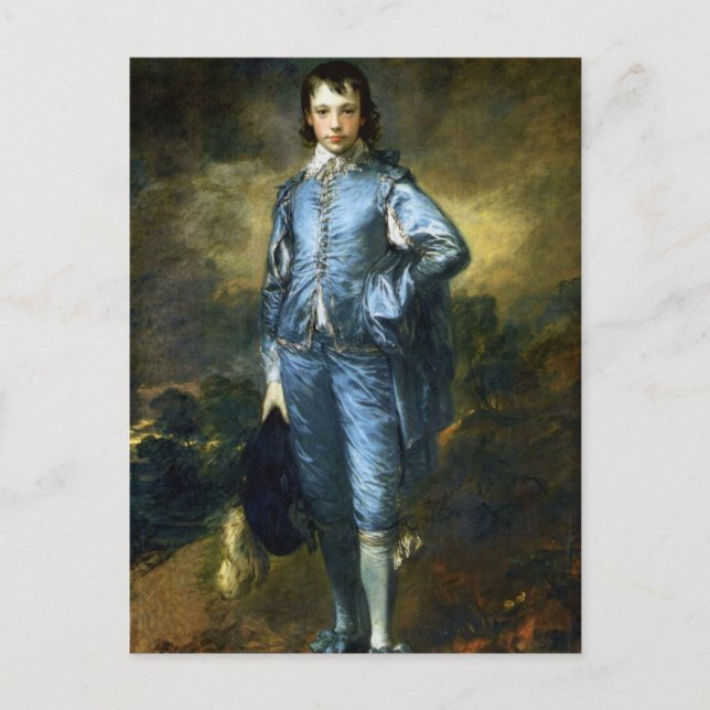 Carte Postale Thomas Gainsborough Art Painting : Le garçon bleu (Devant)