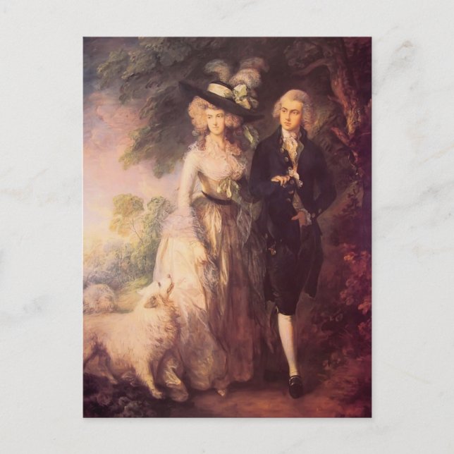 Carte Postale Thomas Gainsborough - M. et Mme William Hallett (Devant)
