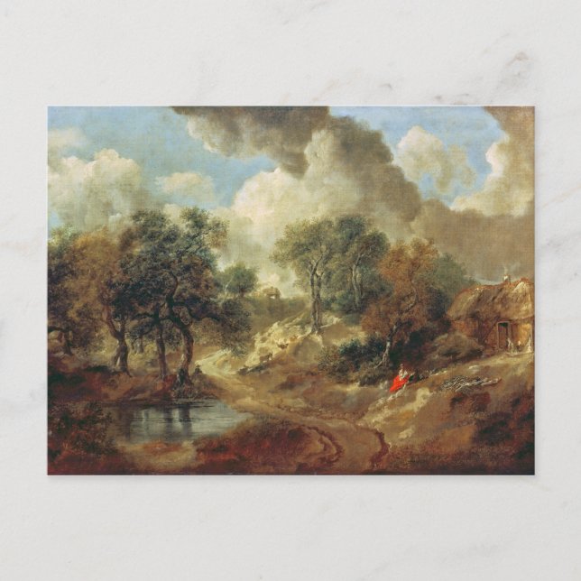 Carte Postale Thomas Gainsborough |Paysage de Suffolk, 1748 (Devant)