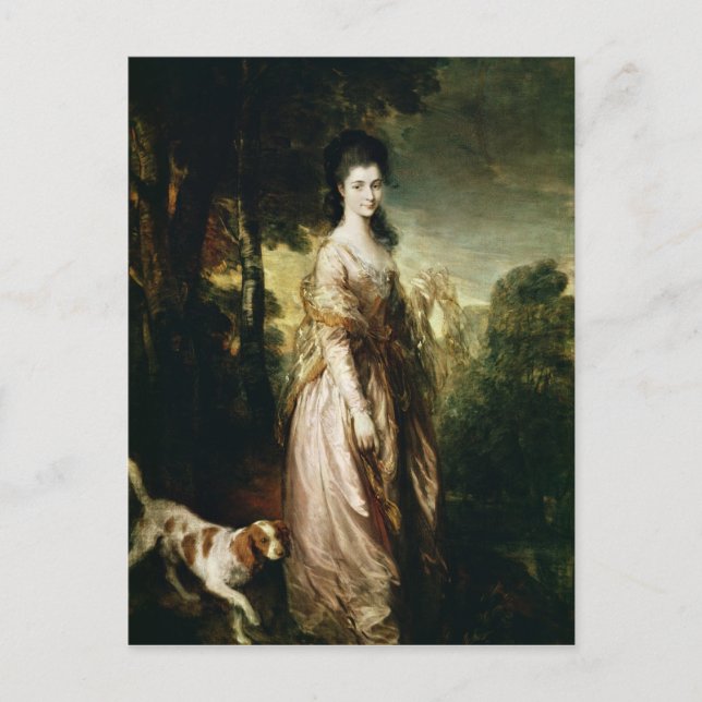 Carte Postale Thomas Gainsborough |Portrait de Mme Lowndes-Ston (Devant)