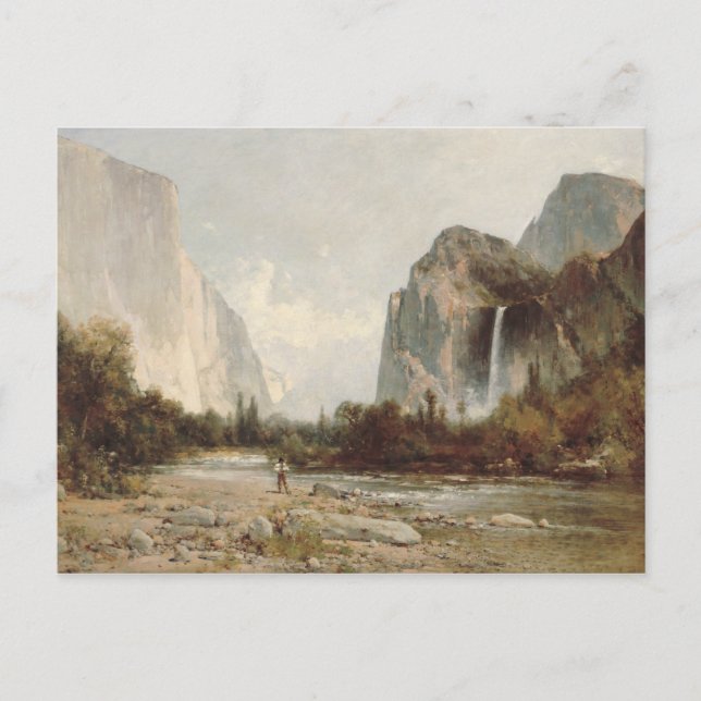 Carte Postale Thomas Hill - Yosemite, Chutes du Voile nuptiale (Devant)