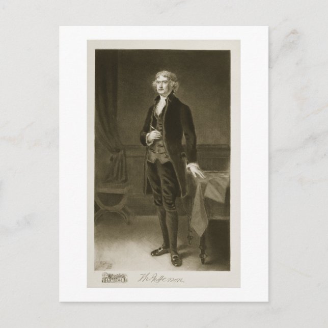 Carte Postale Thomas Jefferson, 3e président des États-Unis (Devant)