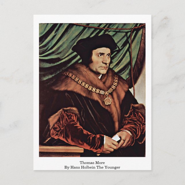 Carte Postale Thomas More Par Hans Holbein Le Jeune (Devant)