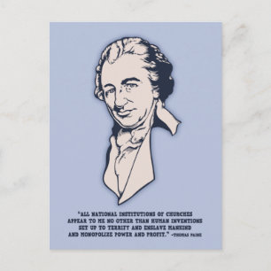Carte Postale Thomas Paine - Méga-Églises