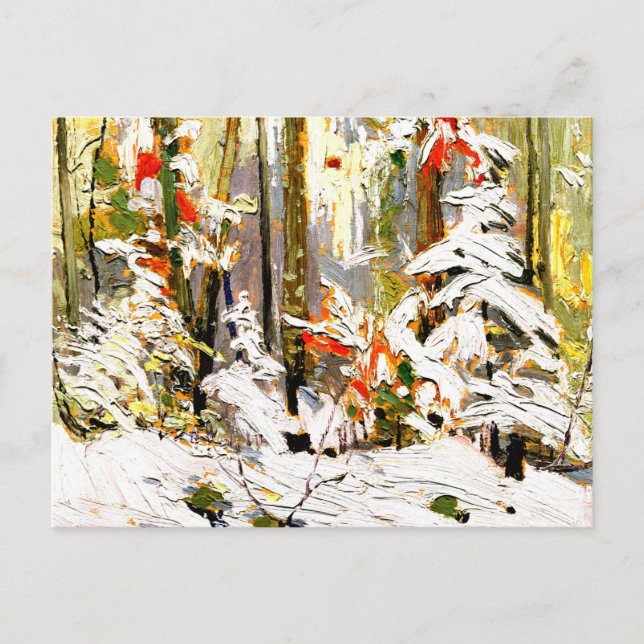 Carte Postale Thomson - Bois intérieur, hiver (Devant)