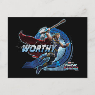 Carte Postale Thor digne de Stormbreaker Graphic