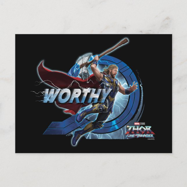 Carte Postale Thor digne de Stormbreaker Graphic (Devant)