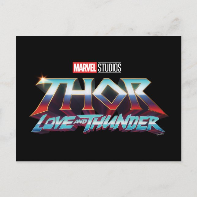 Carte Postale Thor : Love and Thunder Logo (Devant)