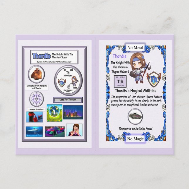 Carte Postale Thordis - Chevalier Thorium Halberd (Devant)
