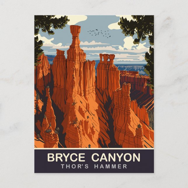 Carte Postale Thor's Hammer, Bryce Canyon, Utah, Voyage (Devant)
