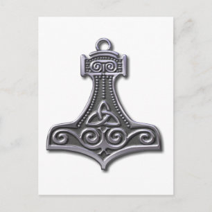 Carte Postale Thor's Hammer-silver