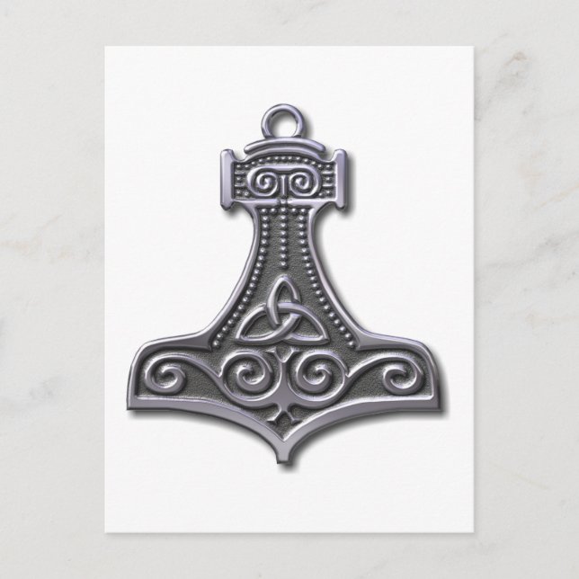 Carte Postale Thor's Hammer-silver (Devant)