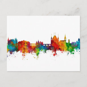 Carte Postale Thun Suisse Skyline