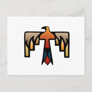 Carte Postale Thunderbird - Symbole amérindien amérindien
