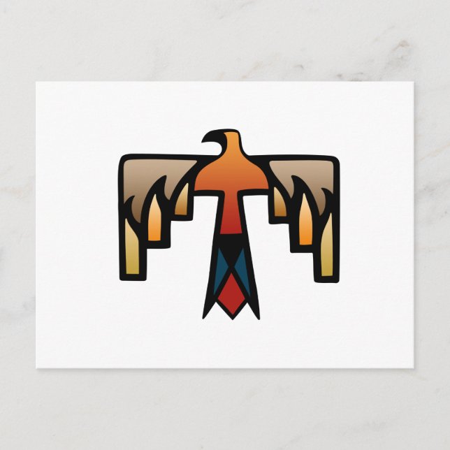 Carte Postale Thunderbird - Symbole amérindien amérindien (Devant)