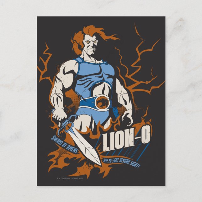 Carte Postale ThunderCats | Lion-O Graphique électrique (Devant)
