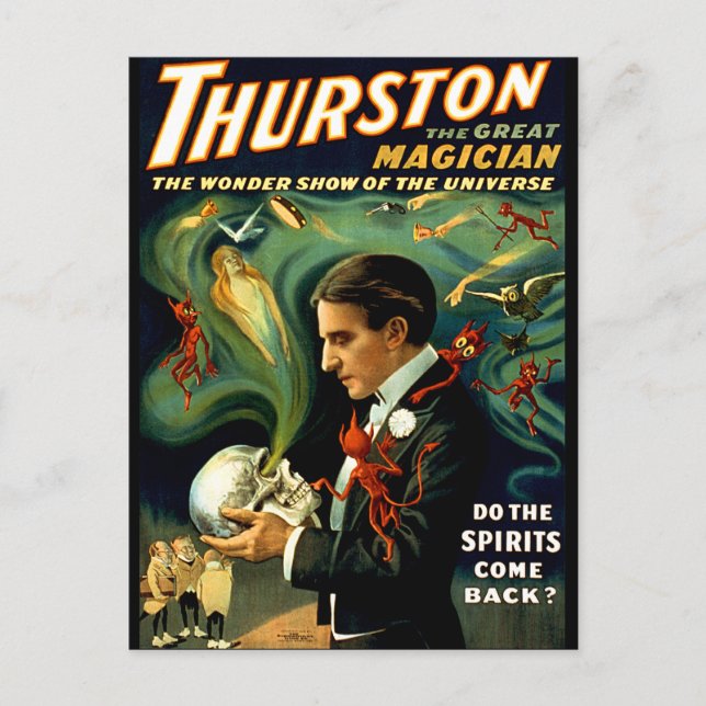 Carte Postale Thurston - les spiritueux reviennent-ils ? (Devant)