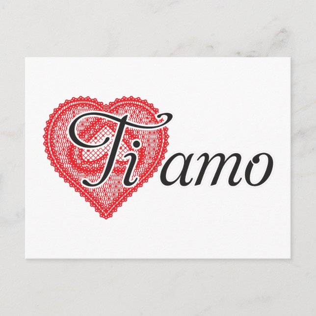 Carte Postale Ti amo (italien) (Devant)