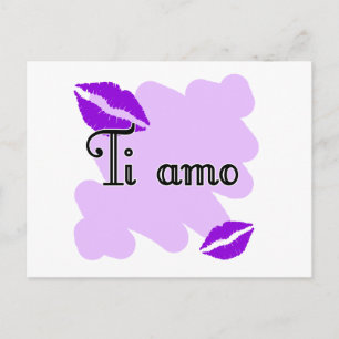 Carte Postale Ti amo - Italien Je vous aime