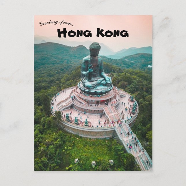 Carte Postale Tian Tan Bouddha Hong Kong (Devant)