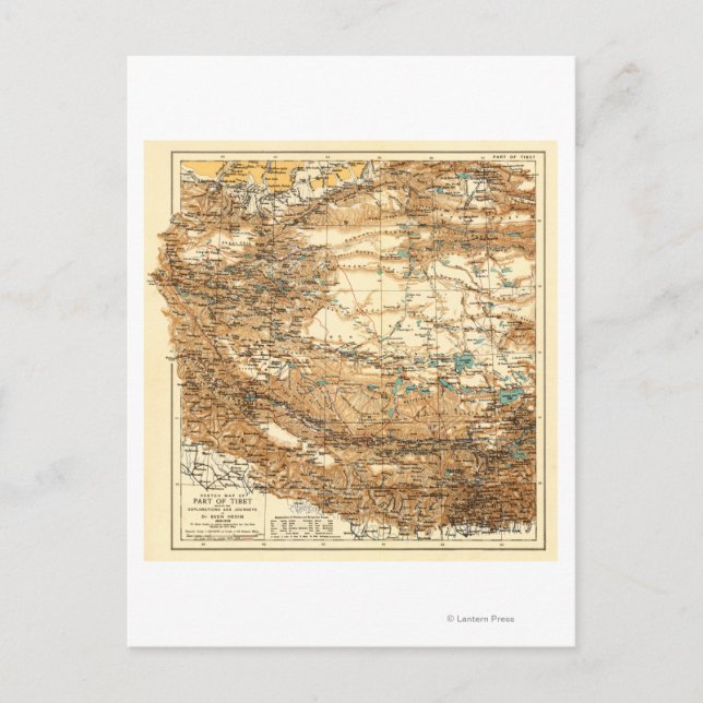Carte Postale TibetCarte panoramiqueTibet (Devant)