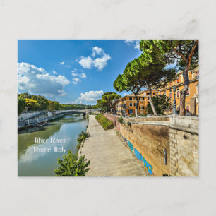 Carte Postale Tibre, Rome, Italie