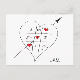 Carte Postale Tic Tac Love Toe