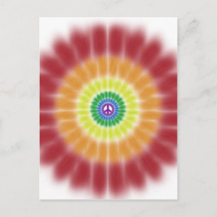 Carte postale, Tie Dye Arc-en-Ciel - Explosion