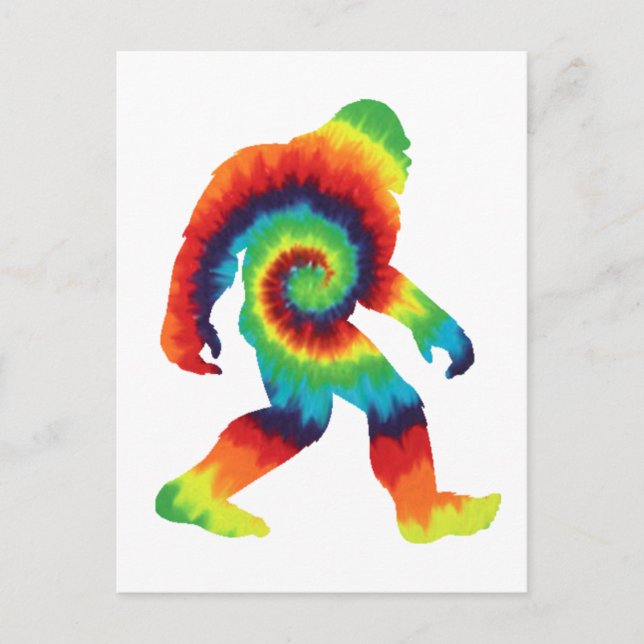 Carte Postale Tie Dye Bigfoot (Devant)