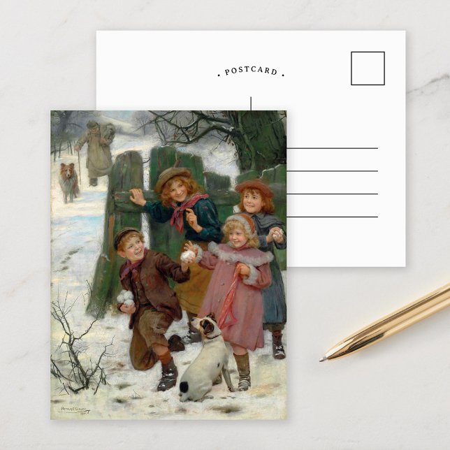 Carte Postale Tiens, Il Arrive. | Arthur John Elsley (Créateur téléchargé)