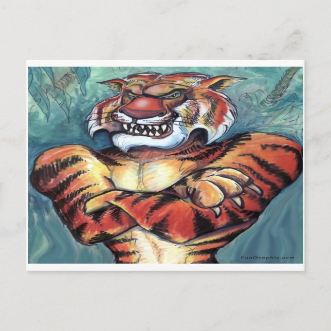 Carte Postale Tiger (Devant)