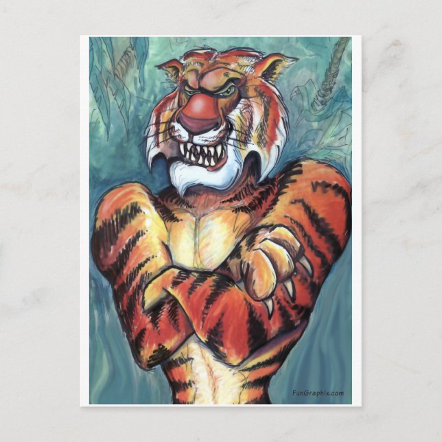 Carte Postale Tiger (Devant)