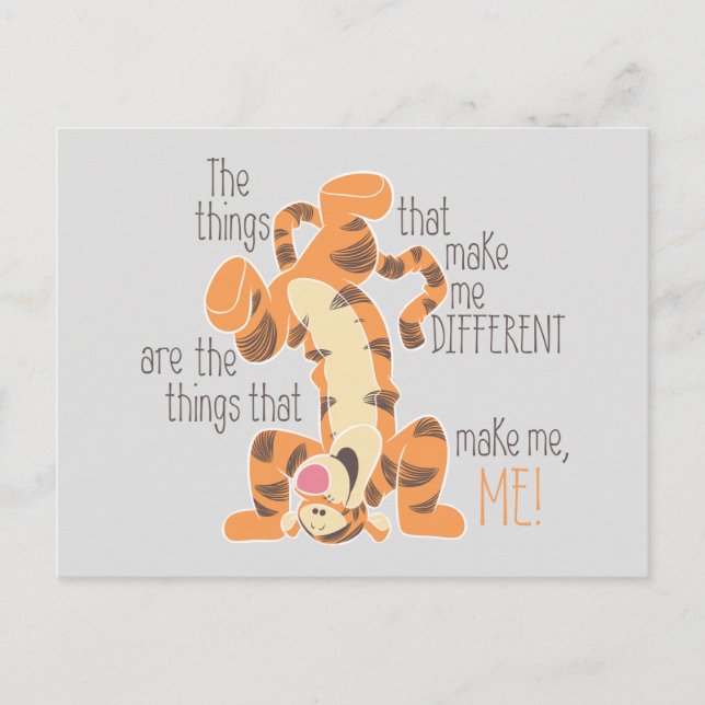 Carte Postale Tigger | Faites-moi une citation (Devant)