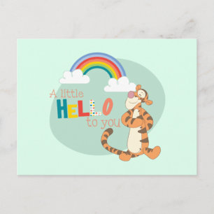 Carte Postale Tigger - Un Petit Bonjour À Vous