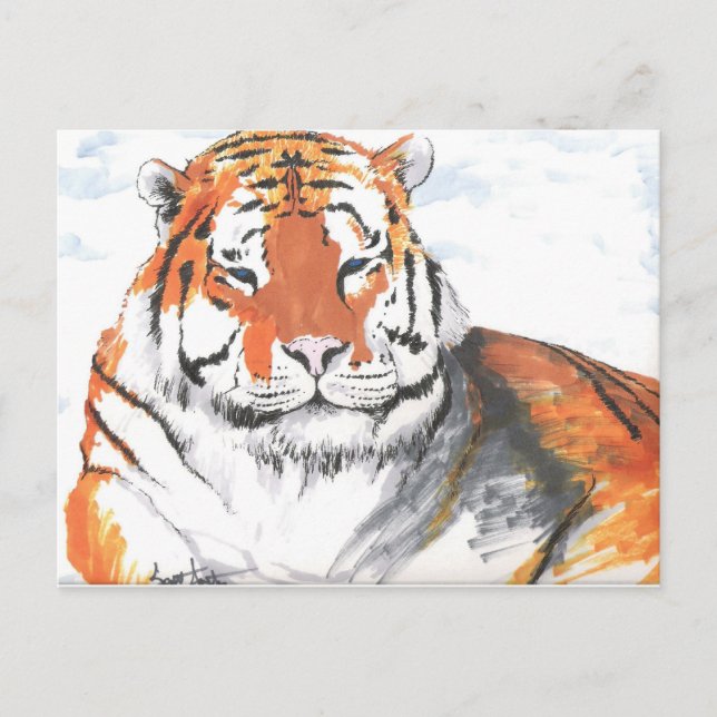 Carte Postale Tigre (Devant)
