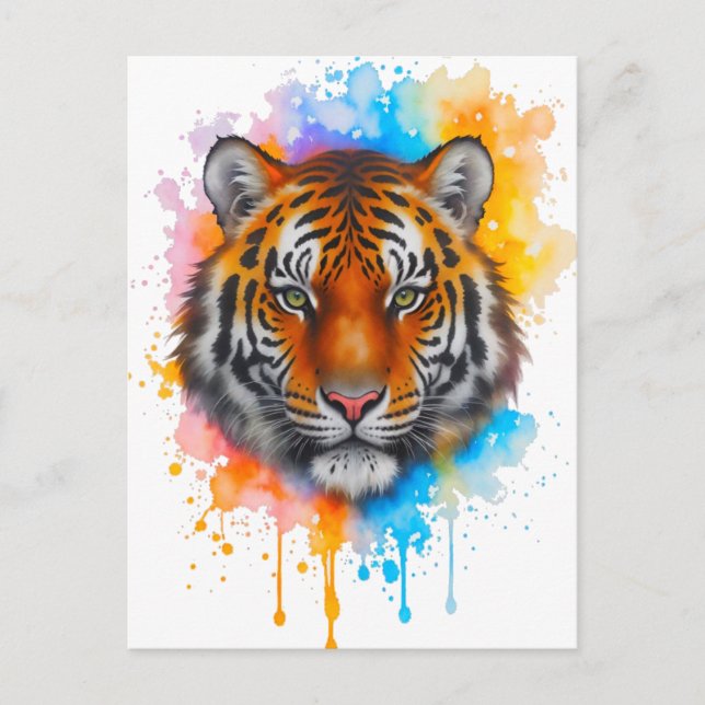 Carte Postale Tigre (Devant)