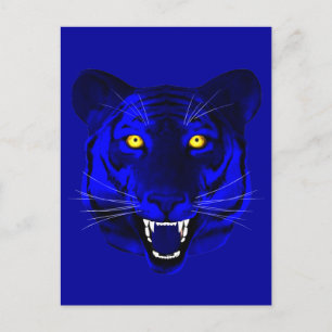 Carte Postale Tigre bleu