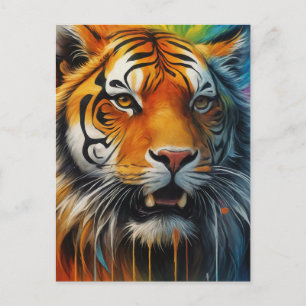 Carte Postale Tigre coloré