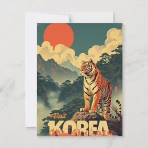 Carte Postale Tigre coréen