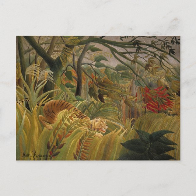 Carte postale Tigre de Rousseau (Devant)