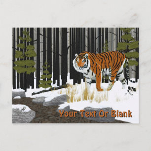 Carte Postale Tigre de Sibérie