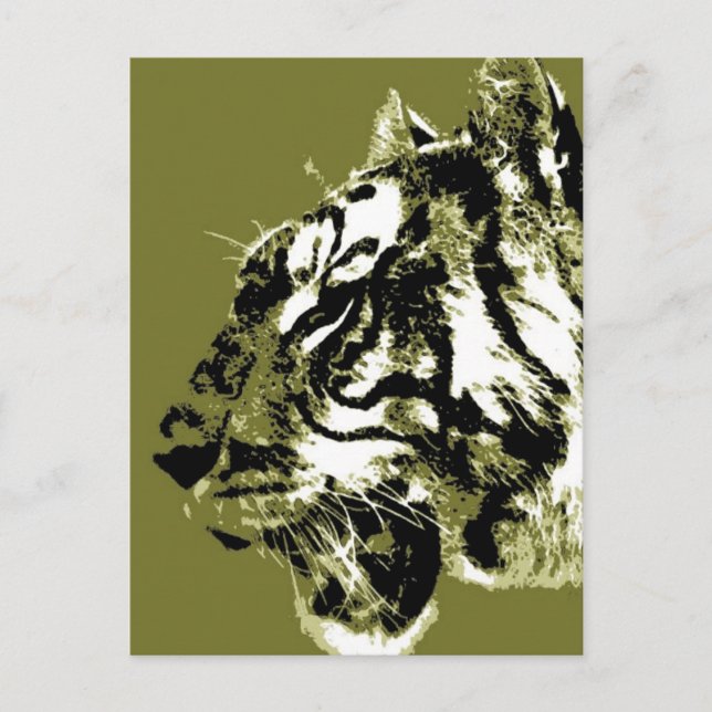 Carte Postale Tigre de Sibérie (Devant)