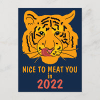 Tigre Drôle Ravi de Vous Rencontrer en 2022