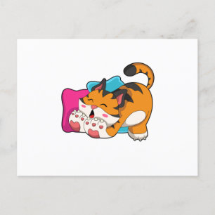 Carte Postale Tigre fatigué
