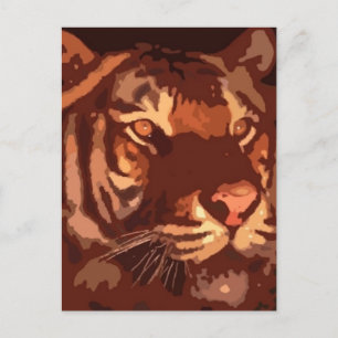 Carte Postale Tigre noir